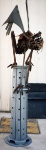 scrap iron sculpture